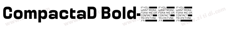 CompactaD Bold字体转换